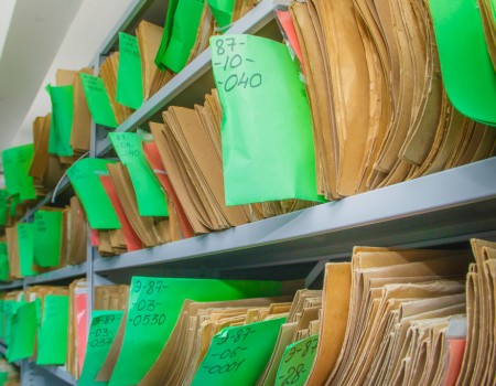 стеллажи для бумаг